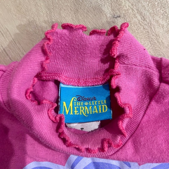 Vintage 90’s the little mermaid long sleeve turtleneck size 3t - Picture 3 of 5